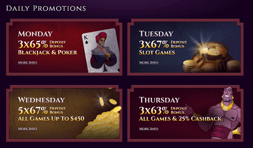 Aladdins Gold Daily Bonus Codes for Existing Players